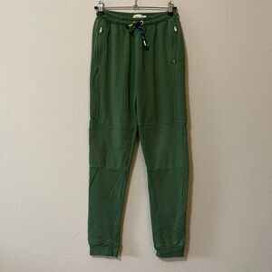 Boden Boys Green Elastic Waist Zipper Pocket Tapered Leg Sweat Pants Size 12Y